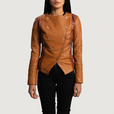 Ulpean Tan Leather Jacket